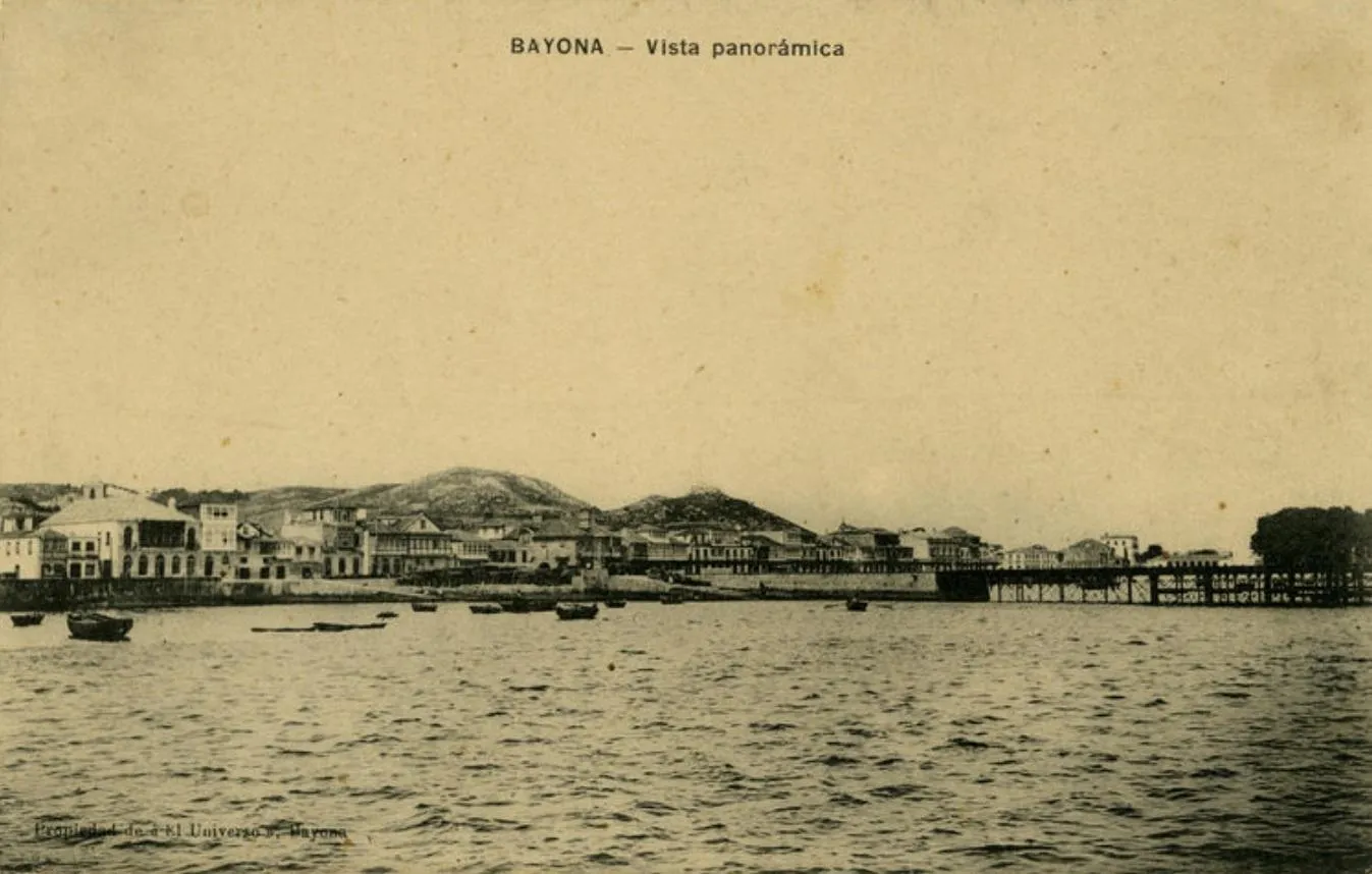 puerto antiguo en Baiona